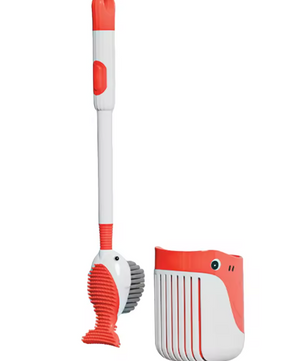 Wandtoiletborstel met Walvis Design – Met Houder en Doseerfunctie