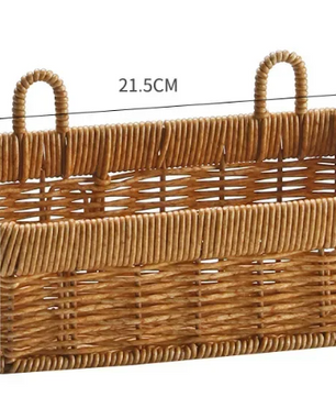 Handgevlochten Wandmand – Decoratieve Opbergmand voor Keuken, Woonkamer en Tuin