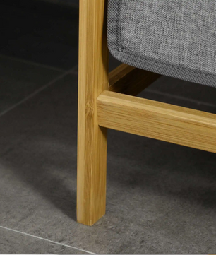 Bamboe Wasmand met 2 Uitneembare Waszakken en Opbergplateau – Praktisch en Ruimtebesparend