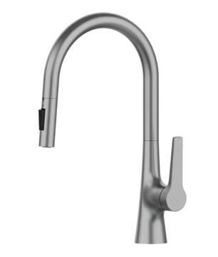Uittrekbare Keukenkraan met Draaibare Uitloop – Mengkraan voor Warm en Koud Water, Dekmontage