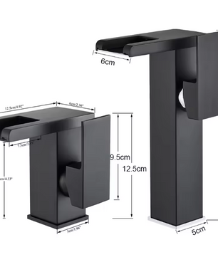 LED Waterval Wastafelkraan – Mengkraan Warm en Koud, Dekmontage