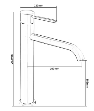 Wastafelkraan Mengkraan Warm en Koud – Dekmontage, RVS Design