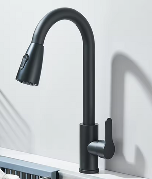 Uittrekbare Keukenkraan Mengkraan Warm en Koud – RVS, Dekmontage