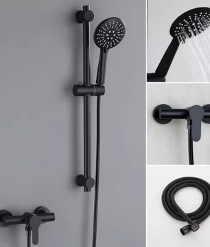 Douchekraan Set met Handdouche – Wandmontage Mengkraan Badkamer