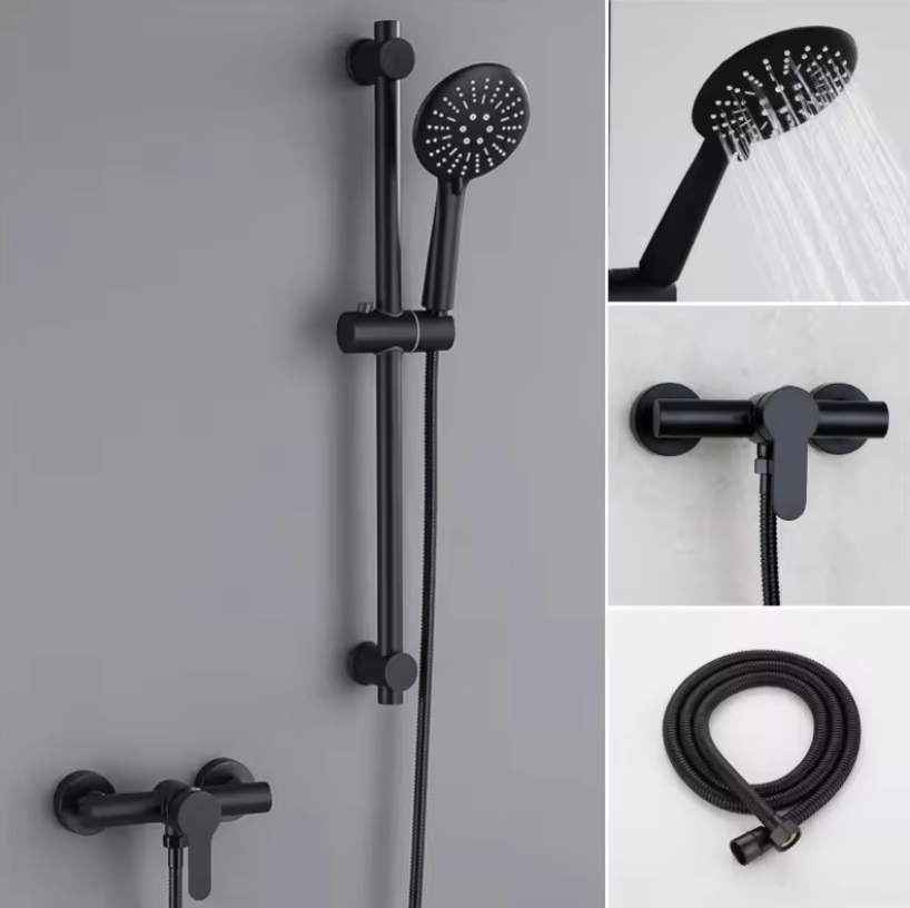 Douchekraan Set met Handdouche – Wandmontage Mengkraan Badkamer