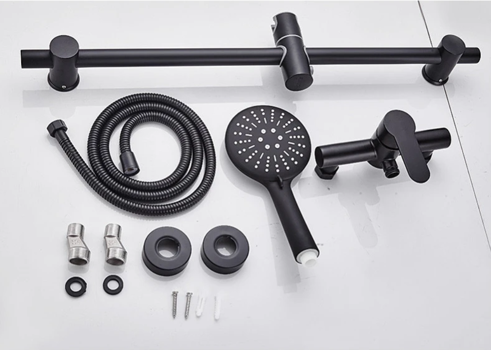 Douchekraan Set met Handdouche – Wandmontage Mengkraan Badkamer