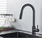 Zwarte Keukenkraan met Touch en Uittrekbare Slang – Mengkraan