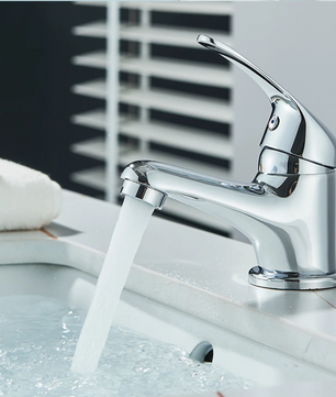 Chromen Wastafelkraan Mengkraan Warm en Koud – Dekmontage