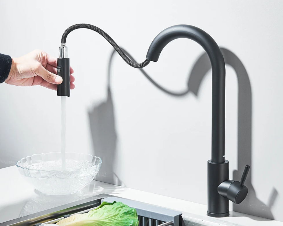 Uittrekbare Keukenkraan Mengkraan Warm en Koud – 2 Functies