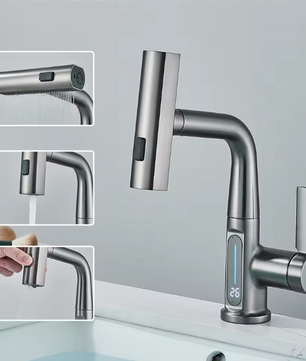 Digitale Waterval Wastafelkraan – Mengkraan met Temperatuurdisplay