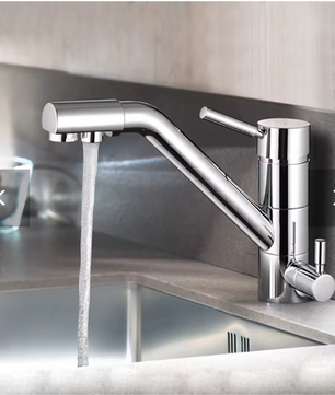 3-in-1 Keukenkraan met Waterfilter – Draaibare Mengkraan