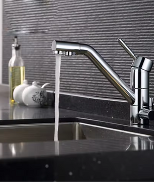 3-in-1 Keukenkraan met Waterfilter – Draaibare Mengkraan