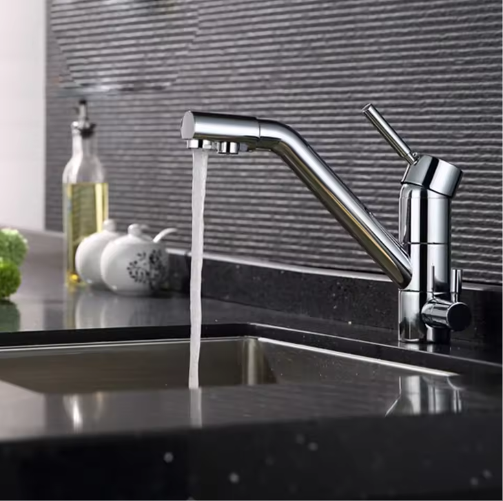 3-in-1 Keukenkraan met Waterfilter – Draaibare Mengkraan