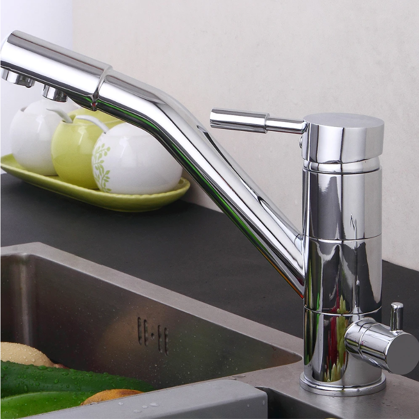 3-in-1 Keukenkraan met Waterfilter – Draaibare Mengkraan