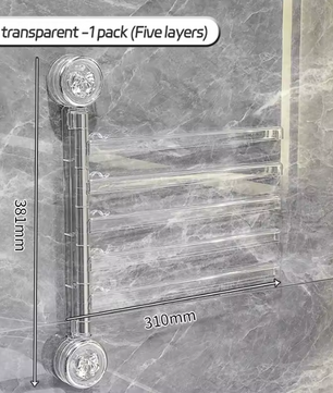 Draaibaar Handdoekrek met Zuignap – Wand Towel Rack zonder Boren