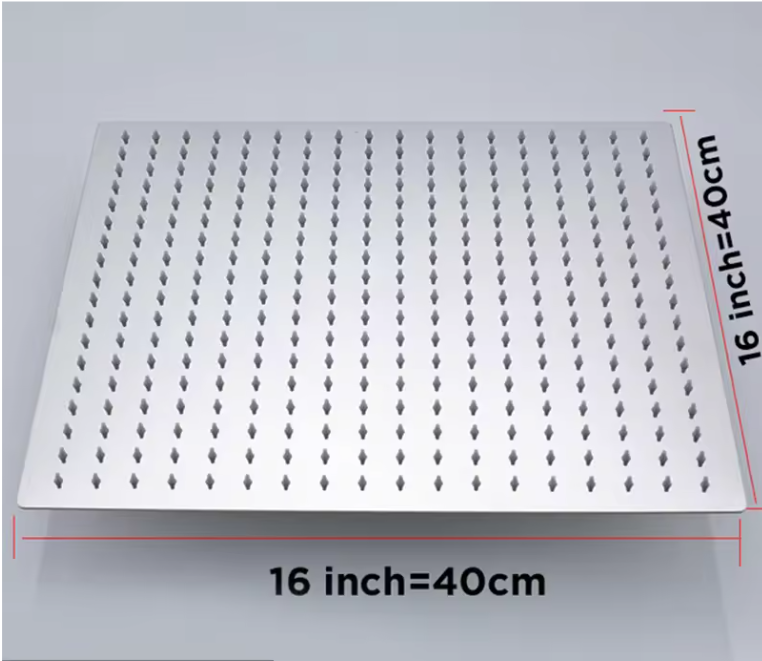 16 Inch Regendouchekop – Ultra Dunne RVS Plafond Douche