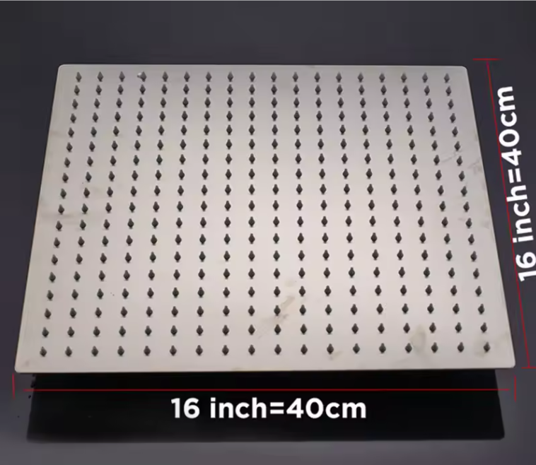 16 Inch Regendouchekop – Ultra Dunne RVS Plafond Douche