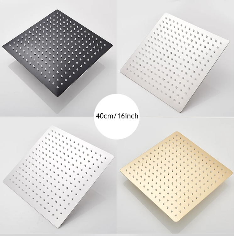 16 Inch Regendouchekop – Ultra Dunne RVS Plafond Douche