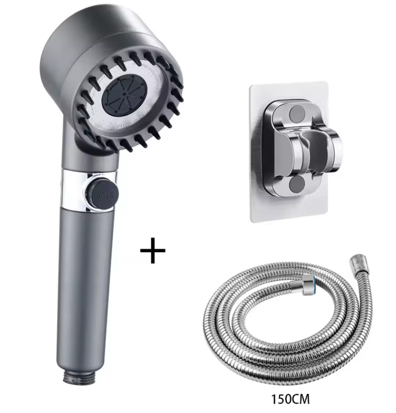 3-Standen Douchekop met Filter – Hoge Druk Handdouche