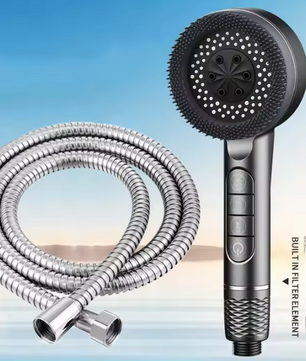 Gefilterde Hogedruk Douchekop met 4 Standen – Multifunctionele Badkamer Douche