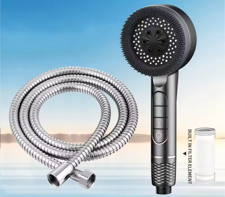 Gefilterde Hogedruk Douchekop met 4 Standen – Multifunctionele Badkamer Douche