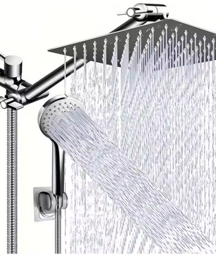 RVS Regendouche Set met Hoofddouche en Handdouche – 5 Standen, Wandmontage