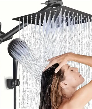 RVS Regendouche Set met Hoofddouche en Handdouche – 5 Standen, Wandmontage