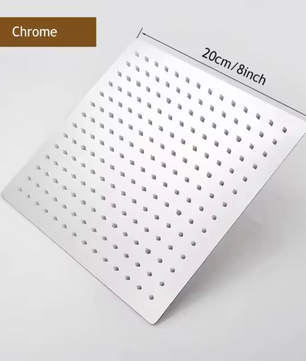 RVS Waterval Regendouchekop met Hogedruk – Grote Waterstroom