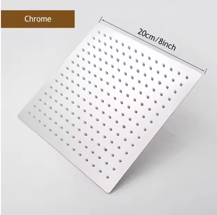 RVS Waterval Regendouchekop met Hogedruk – Grote Waterstroom