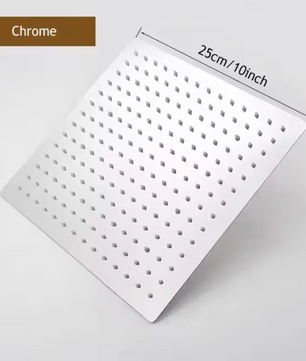 RVS Waterval Regendouchekop met Hogedruk – Grote Waterstroom