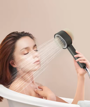 Gefilterde Handdouche met Hogedruk – Verstelbare Waterstraal en Sponskop