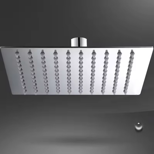 Vierkante RVS Regendouchekop – Ultradun Design, Zonder Douchearm