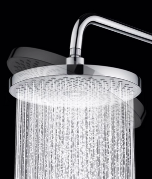 Ronde Hogedruk Douchekop Groot Formaat – Volle Waterstraal en Universele Aansluiting