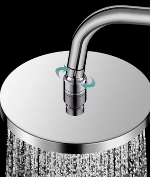 Ronde Hogedruk Douchekop Groot Formaat – Volle Waterstraal en Universele Aansluiting