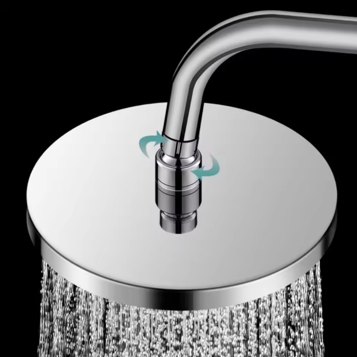 Ronde Hogedruk Douchekop Groot Formaat – Volle Waterstraal en Universele Aansluiting