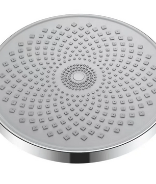 Ronde Hogedruk Douchekop Groot Formaat – Volle Waterstraal en Universele Aansluiting