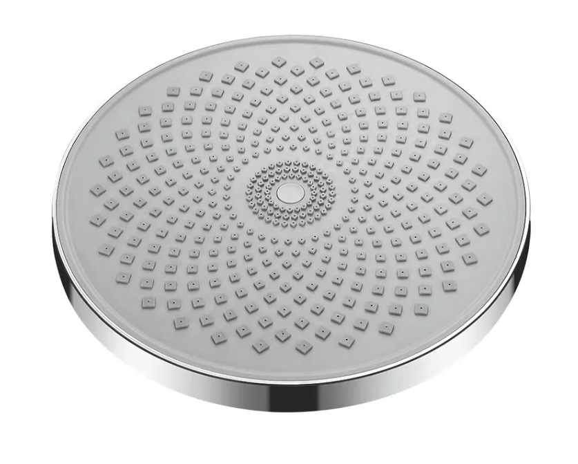 Ronde Hogedruk Douchekop Groot Formaat – Volle Waterstraal en Universele Aansluiting