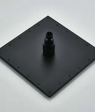 Mat Zwarte LED Regendouchekop 40,64 cm – Vierkant, Overhead Douche