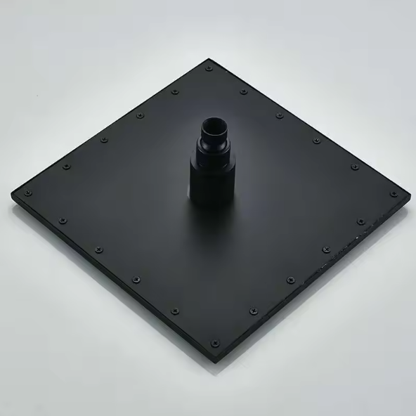 Mat Zwarte LED Regendouchekop 40,64 cm – Vierkant, Overhead Douche