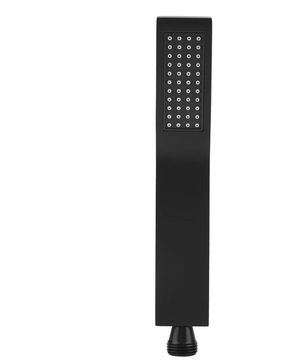 Mat Zwarte Handdouche van Messing – Vierkant Design, Krachtige Waterstraal