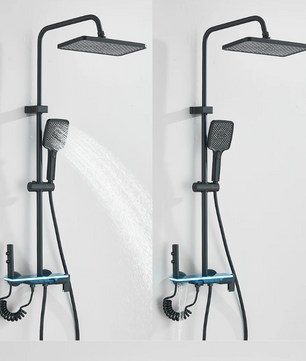 Inbouw Douche Set met LCD Display en Temperatuurregeling – Wandmontage