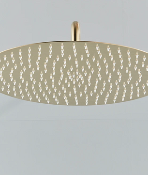 Inbouw Douche Set Geborsteld Goud met Regendouche – 2-Weg Mengkraan