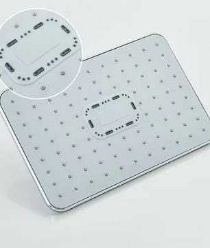 Chroom Douchekolom Set met Regendouche en Mengkraan – Wandmontage