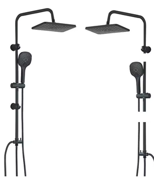 Chroom Douchekolom Set met Regendouche en Mengkraan – Wandmontage