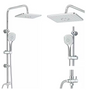 Chroom Douchekolom Set met Regendouche en Mengkraan – Wandmontage