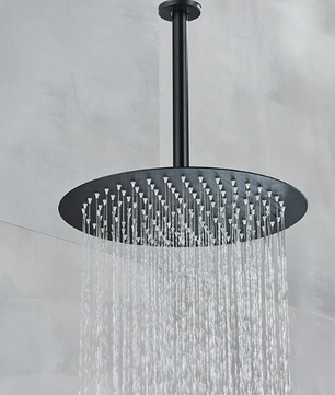 Inbouw Douche Set Mat Zwart met Regendouche en Handdouche – Bad en Douche