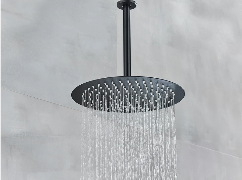 Inbouw Douche Set Mat Zwart met Regendouche en Handdouche – Bad en Douche