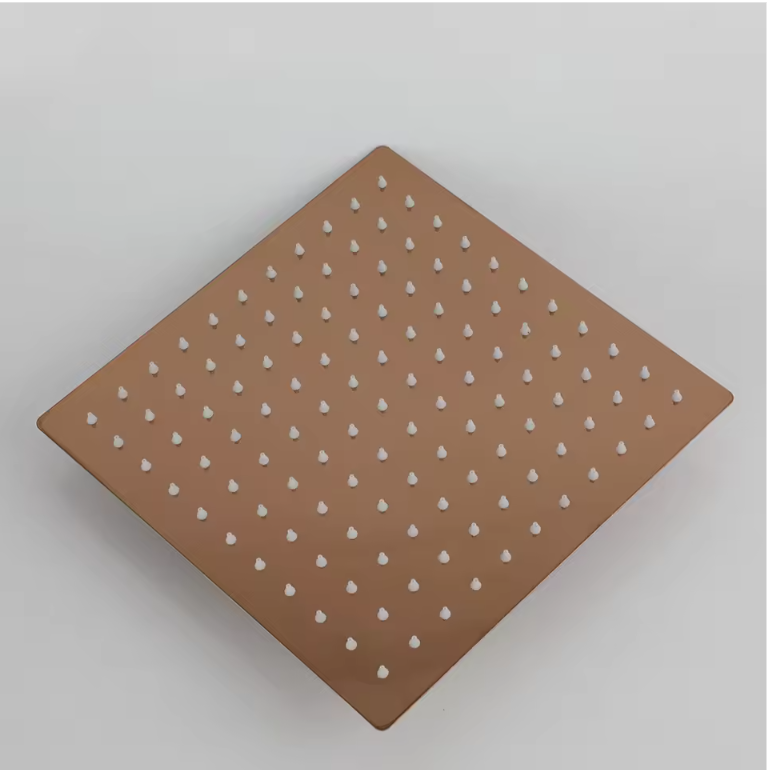 Inbouw Douche Set Rose Goud van Messing met Regendouche en Handdouche