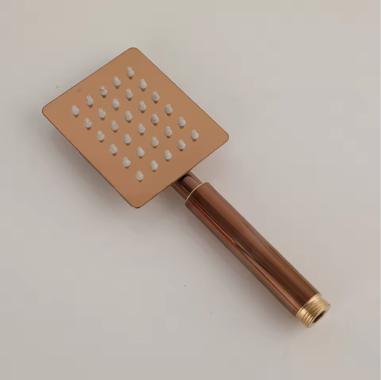 Inbouw Douche Set Rose Goud van Messing met Regendouche en Handdouche