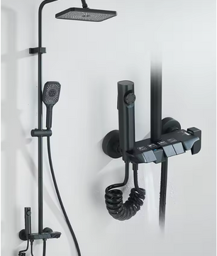 4-Weg Douchesysteem met Regendouche en Bidetkraan – Complete Badkamer Set